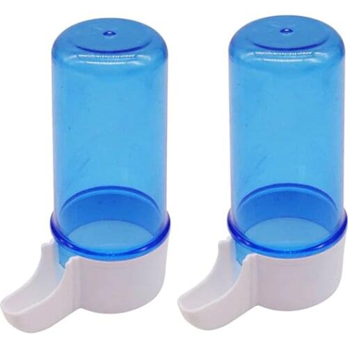 10 pcs Bird Trough Drinking Water Width 4.5cm High 10cm Parrot Automatic Feeder Waterer Sprinkler Anti-scattering Bird Supplies