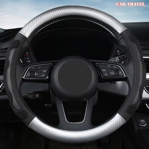 CAR TRAVEL Microfiber Leather Car Steering Wheel Cover For Isuzu D Max Trooper Rodeo Mux Ertiga APV Ignis Edition SX4
