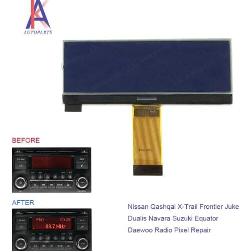 For Nissan Qashqai Juke Car Radio CD Player LCD Screen Display For DAEWOO Radio Unit Pixel Repair
