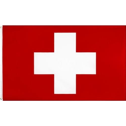 Jemony 60X90 90X150cm White Cross Ch Che Swiss Switzerland Flag