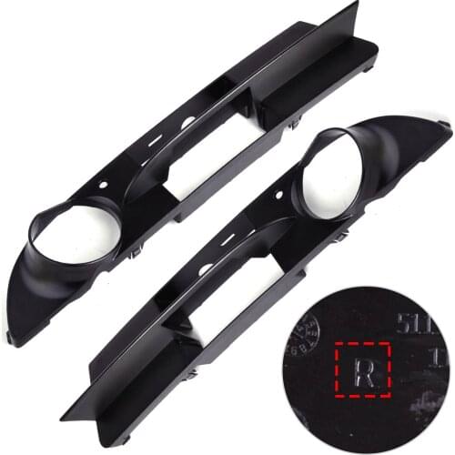 CITALL 2pcs Front Bumper Fog Light Lamp Grille Grill 51117049243 51117049244 for BMW E60 E61 5 Series 525i 530i 530xi 535i 550i