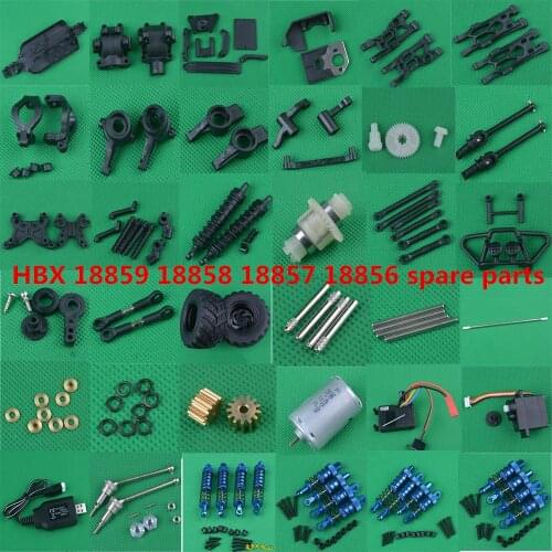 HBX 18859E 18859 18858 18857 18856 1/18 RC Car Spare Parts motor gear servo receiver Differential drive shaft Swing arm Tire etc