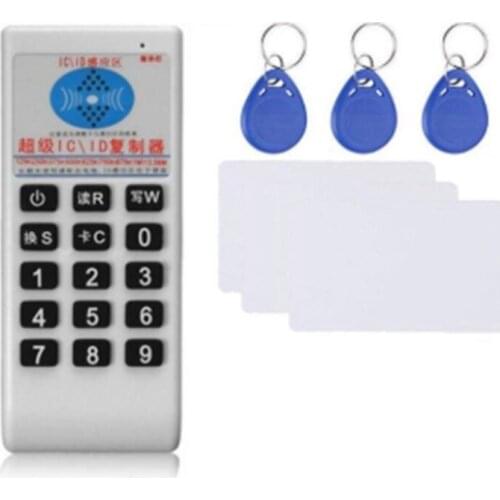 New-Handheld RFID Card Reader Writer 125KHz-13.56MHZ Copier Duplicator ID Tags Programmer with Key Card Replicator ID/IC Card Cl