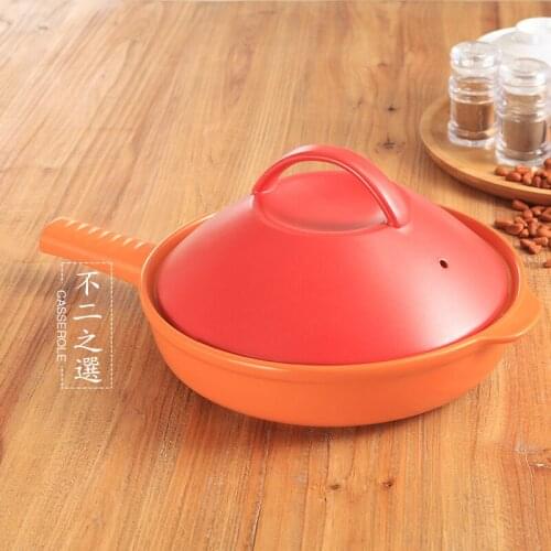 Casserole with handlesmall casserole ceramic high temperature resistant soup rice stone pot bibimbap frying pan skillet stewpan