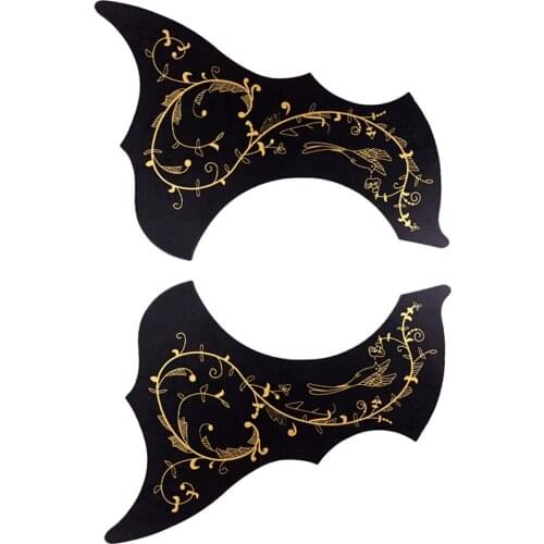 2Pc 40 41in Folk Guitar Pickguards PVC Left Right Handed Instrument Accs Set