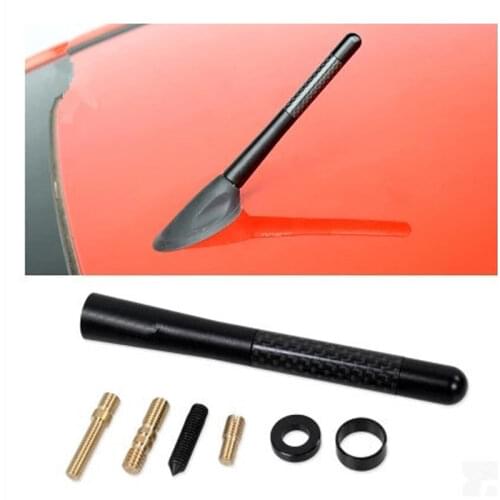 Carbon fiber short antenna car decoration for Toyota Camry Corolla RAV4 Yaris Highlander/Land Cruiser/PRADO Vios Vitz