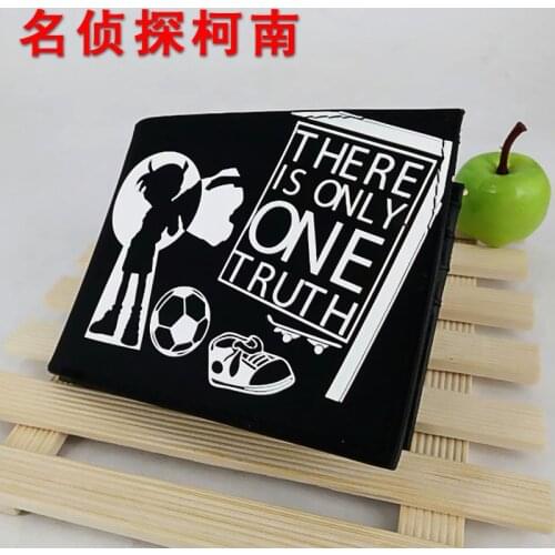 Anime Detective Conan Silica Short Wallet Waterproof Purse printed with Conan Edogawa