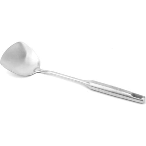 Kitchen Dining Bar Tools Gadgets Utensils Stainless Steel Long Handle Chinese Turners Spatula Cooking Scoops