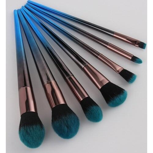 Fashion Girl Single Product 7pcs Cosmetic Makeup Brush Blusher Eye Shadow Brushes Set Kit Pincel de maquiagem zsmw
