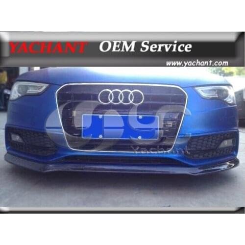 YC-Sport Style Carbon Fiber Front Lip For 2012-2014 B8.5 S5 & A5 S-Line Coupe Sedan