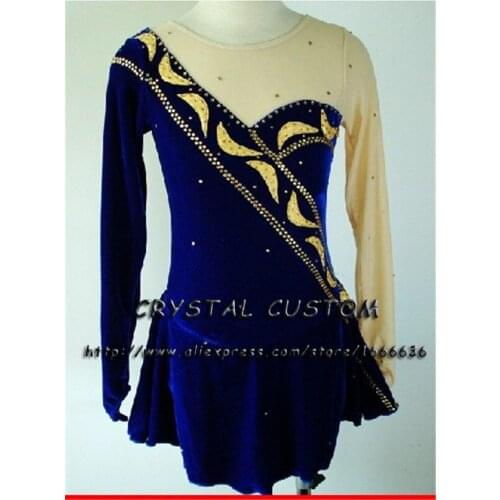 Hot Selling Ice Skating Dresses For Girls Spandex Graceful New Brand Figure Skating Competition Dress Customized DR2655