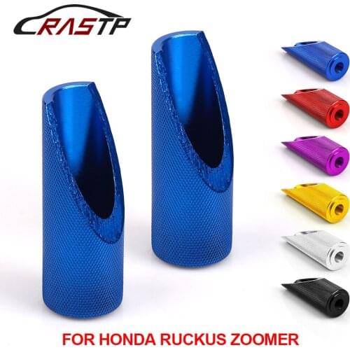 RASTP - High Quality 2Pcs Aluminum Motorcycle Motorbike Foot Pegs for Honda Ruckus Zoomer Motor Accessories RS-ENL015