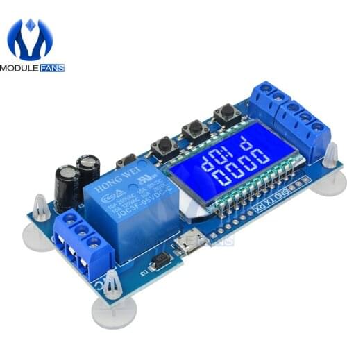 6-30V Delay power off Relay Module Timing Switch Control Cycle Timer Module with LCD Display Intelligent Control Time Board