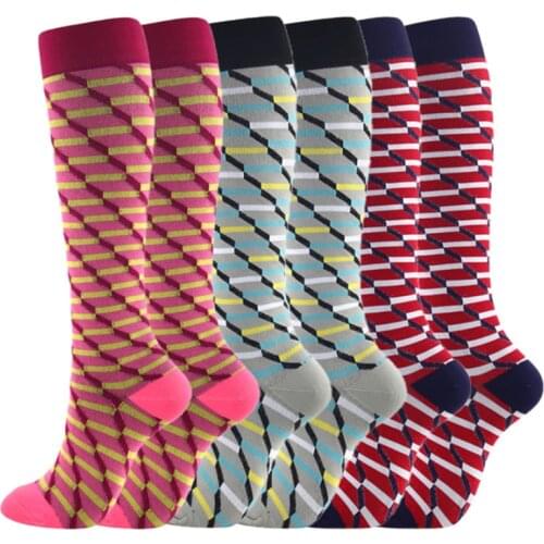 Unisex Elastic Outdoor Compression Stockings Breathable Nylon Fitness Sport Camping Soccer Protect Leg Support 15-20mmHg