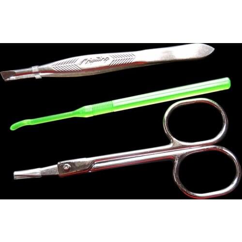 1 set beauty pennies manicure set Eyebrow tool set SCISSORS Eyebrow Tweezers Ear pick free shipping