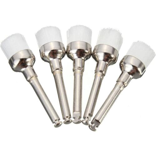 100pcs Dental Prophy Polishing Brushes Latch Type Junior Nylon Cup Type White High Quality