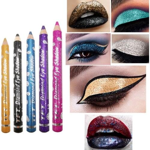 12 Colors Charming Waterproof Long Lasting Shiny Pearly Lustre Eye Shadow Stick Pen Cosmetic Makeup Tool