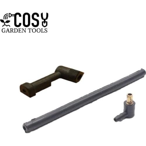 2 Set Fuel Inlet Nozzle Fuel Oil Hose Vent Kit for Chinese 45cc 52cc 58cc Chainsaw 4500 5200 5800 Oil Pump Pipe Spare Parts