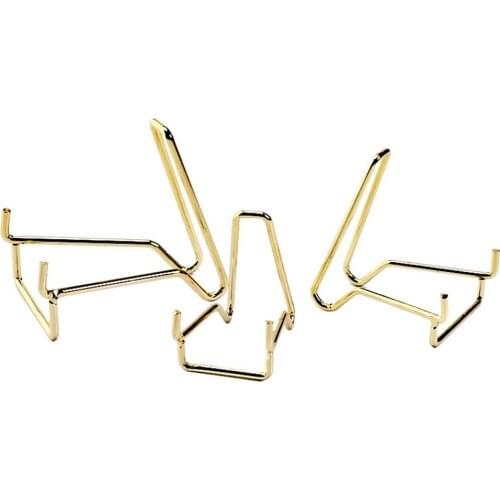 3PCS Metal Display Holder Rock Stand Decor Mineral Stone Rack Softball Crystal Stand Mineral Display Stand Holder Crystal Shelf