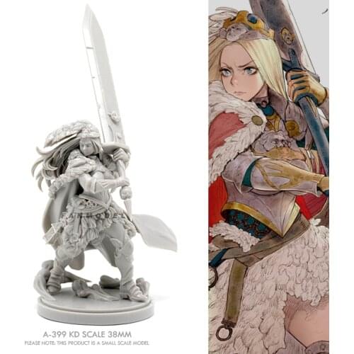 38mm Resin model kits DIY figure Beauty Soldier self-assembled A-399