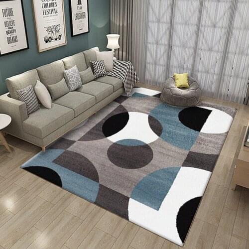 Crystal velvet Printed 3D Carpets For Living Room Bedroom Area Rugs Bedside Blanket Modern Nordic Geometric Home Soft Mat/Carpet