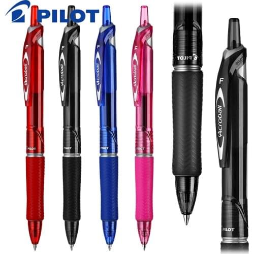 4Pcs PILOT ACROBALL Series Dazzling Smooth Ballpoint Pen BPAB-15F Push-type Oil Pen 0.7 Super Smooth Writing Student Stationery
