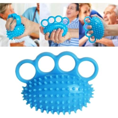 448D 1 Pc Finger Grip Ball Massage Rehabilitation Training Elderly Exercise Ball Hand Finger Strength Circle Grip Device