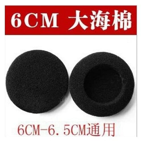 5Pairs 10Pcs Soft Foam Earbud Earphone Ear pads Replacement Sponge Covers Tips External Diameter 60mm For 6CM Earphone