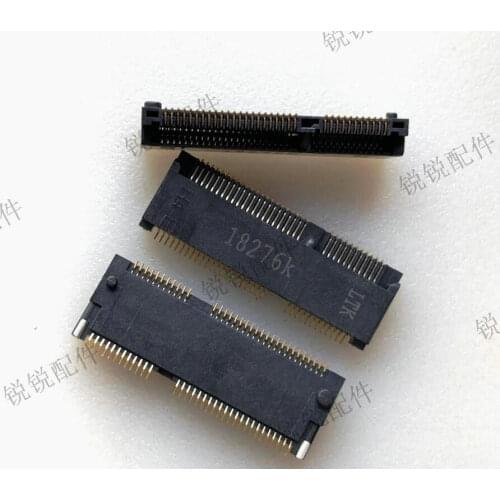 5pcs) Original ngff socket SSD solid state m.2 hard disk 0.5 spacing 67pin seat E-Key height 3.0h