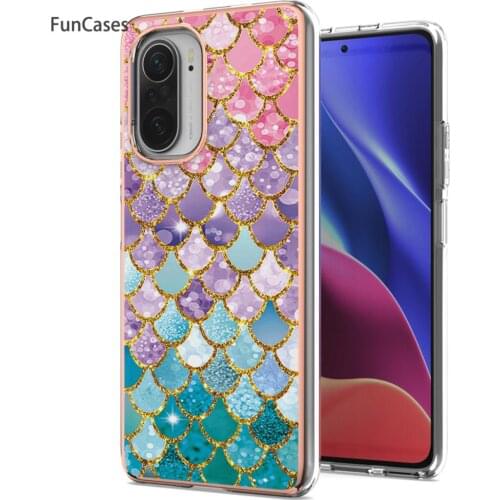 Mobilephone Cases For carcaso Xiaomi 11i Purple Flower Soft TPU Phone Bag Cover Telefoon Xiaomi estuche HM K40 F3 Pro Telofon