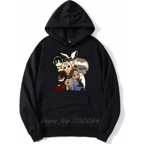 Chibi Avatar Hoodie Classic Anime Men Unisex Pullover Hoodies Sweatshirt Harajuku Streetwear Casual Funny Hooded Coats Jackets