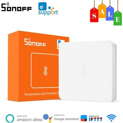 SONOFF SNZB-02 ZigBee Temperature And Humidity Sensor Ewelink Real-time Monitor Air Pressure Humidity Work With Alexa GoogleHome