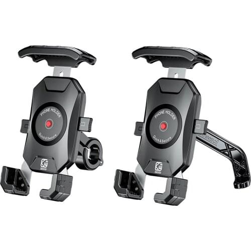 M14C Motorcycle Bicycle Phone Holder Universal Waterproof Handlebar Rearview Mirror Mount for 3.5-7inch Smartphone Stand Bracket