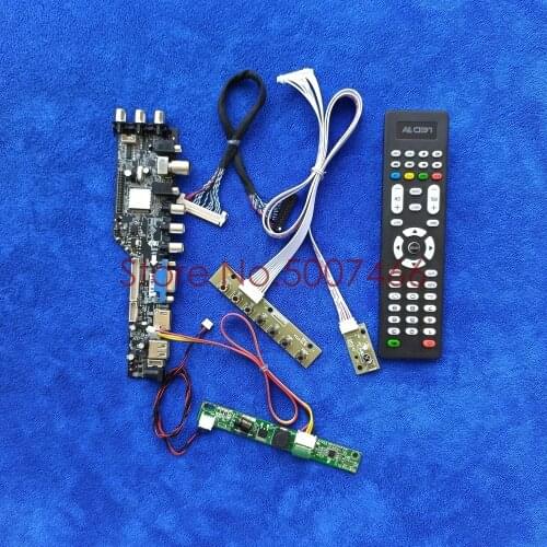 For HSD100IFW1/HSD100IFW2/HSD100IFW4/HSD101PFW2 digital signal LCD drive board kit USB VGA AV WLDE 30 Pin LVDS DVB 1024*600