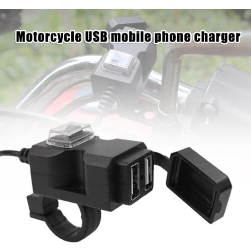 Motorbike Motorcycle Phone Duals-USB Power Socket Adapter Outlet Charger Waterproof ND998