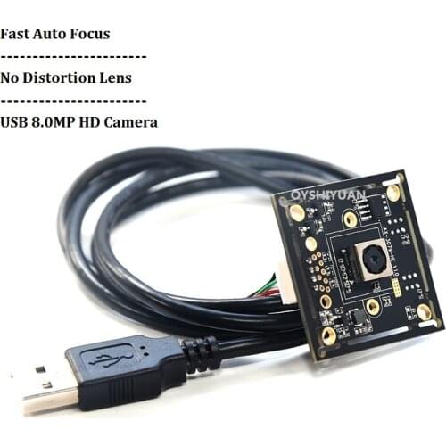 Industry Live USB HD 8MP Camera No Distortion Fast Auto Focus Lens IMX179 USB Camera DIY