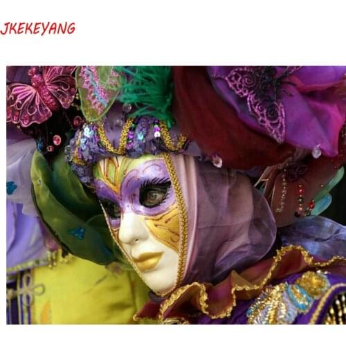 5D DIY square/round Diamond painting Beautiful venetian mask Cross Stitch Diamond Embroidery Pattern Rhinestone J1829
