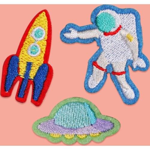 Kawaii Cartoon Swan Self-adhesive Animal Embroidery Cloth Paste Clothing Patches DIY Accessory Stick On Cute Patch For Kid Decor