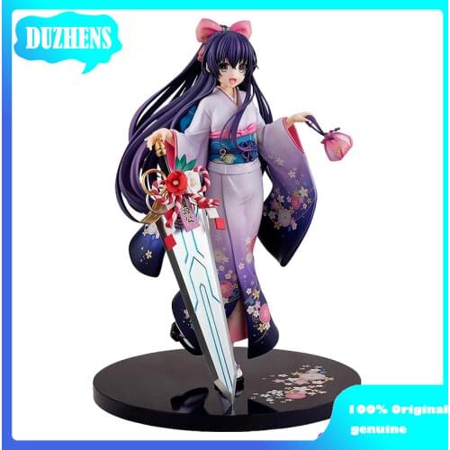 100% Original genuine DATE A LIVE Yatogami Tohka kimono 23cm Action Figure Anime Figure Model Toys Figure Collection Doll Gift