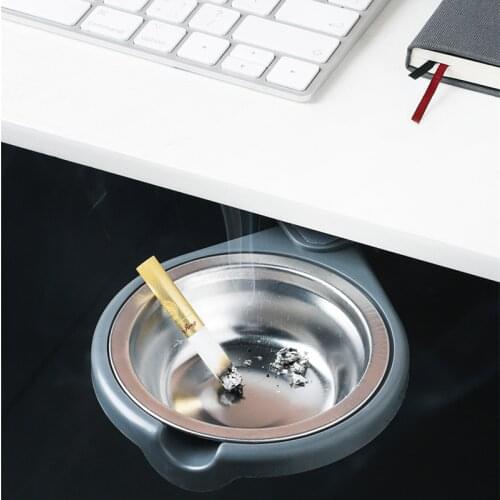 Creativity ashtray Spin stainless smoke holders Storage box mahjong Table Under hidden Home Office aschenbecher Cigarette Tools