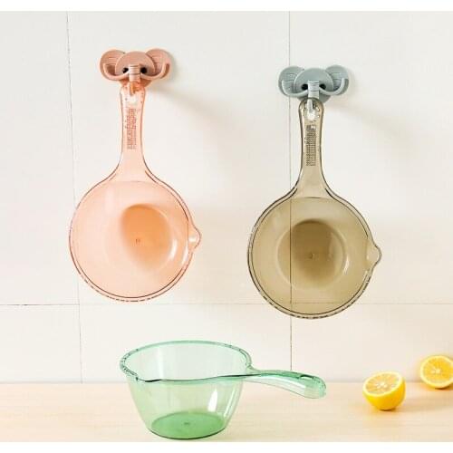 Kitchen Water Scoop Thickened Plastic Water Scoop Bath Scoop Scoop Water Bleach Scoop Long Handle Shampoo Spoon Household Suppli