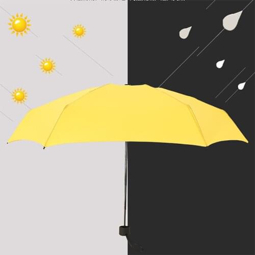 Mini Folding Umbrella Sunshade UV protection manual Open five-fold Umbrellas waterproof Men and women Portable Umbrella