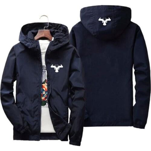 Mens casual hat jacket, zip-up shirt, windproof, rain-proof dry hooded windbreaker, outdoor sportswear, autumn/winter, 2021