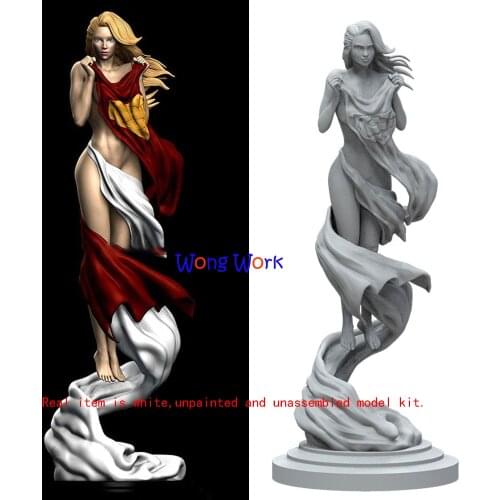 Wong Work Unpainted 20cmH 25cmH 3D Printing Unassembled Garage Kits GK Model Kit Figure Statue Hollow TZ-210710-13