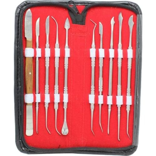 10PCS/Set Wax Carving Tool Set Dental Material Stainless Steel Versatile Kit Dental Lab Equipment Dentist Wax Tool Dentist Lab