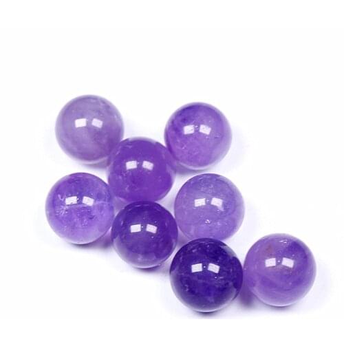 Natural polished crystal ball mini natural quartz purple amethyst crystal spheres for sale