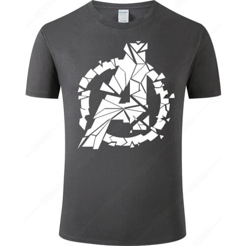 2021 New Funny The Avengers Logo T Shirt Men Women Summer Cotton T-Shirt Cool Tee Short Sleeve Print Tops Clothing J78