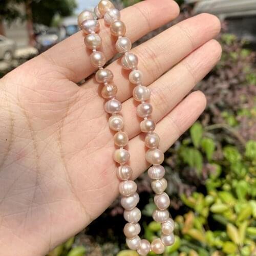 Vintage Style Simple 44cm Natural Freshwater Pearl Necklace Irregular Shape Chain Choker Jewelry Party Gift For Women Necklace