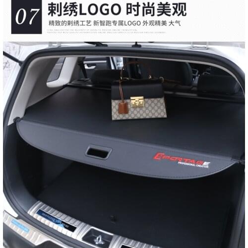 Rear Parcel Shelf Trunk Cover Material Curtain Rear Curtain Retractable Spacer Rear Racks for Kia Sportager 2018