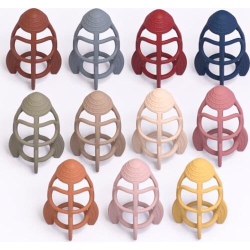 3D Stereo Teethers BPA Free Silicone Ball Sensory Chew Pacifier DIY Baby Necklace Pendant Teething Chewable Baby Goods